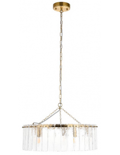 lysekrone glas stuelampe spisebord messing 2