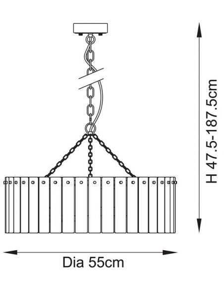 lysekrone glas stuelampe spisebord messing