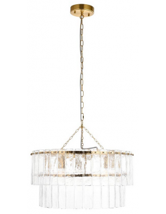 lysekrone glas stuelampe spisebord messing 2