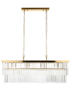 lysekrone glas stuelampe spisebord messing 2