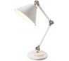 Provence Bordlampe H52,3 cm 1 x E27 - Hvid/Poleret nikkel