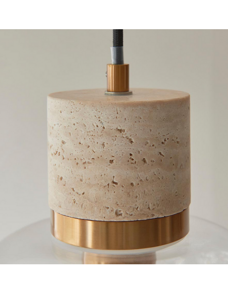 loftlampe pendellampe lampe pendel glas marmor sten stuelampe spisebord messing