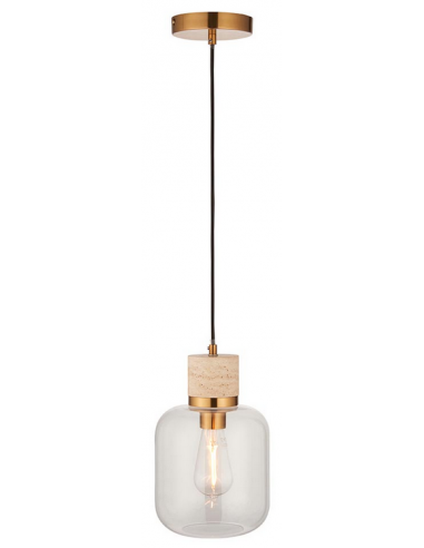 loftlampe pendellampe lampe pendel glas marmor sten stuelampe spisebord messing