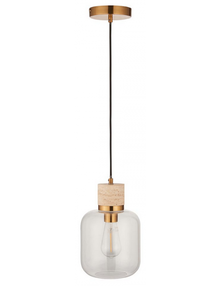 loftlampe pendellampe lampe pendel glas marmor sten stuelampe spisebord messing
