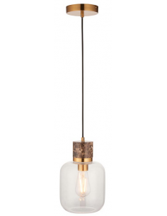 loftlampe pendellampe lampe pendel glas marmor sten stuelampe spisebord messing