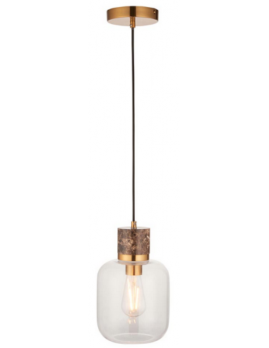 loftlampe pendellampe lampe pendel glas marmor sten stuelampe spisebord messing