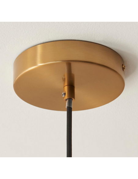 loftlampe pendellampe lampe pendel glas marmor sten stuelampe spisebord messing