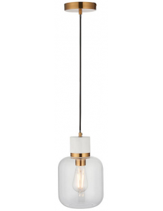 loftlampe pendellampe lampe pendel glas marmor sten stuelampe spisebord messing