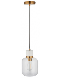 loftlampe pendellampe lampe pendel glas marmor sten stuelampe spisebord messing 2