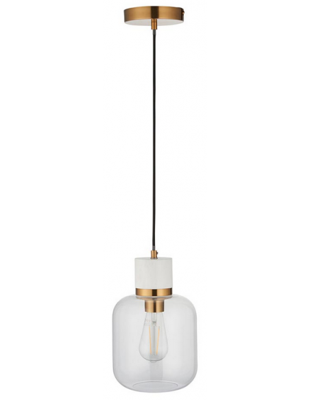 loftlampe pendellampe lampe pendel glas marmor sten stuelampe spisebord messing