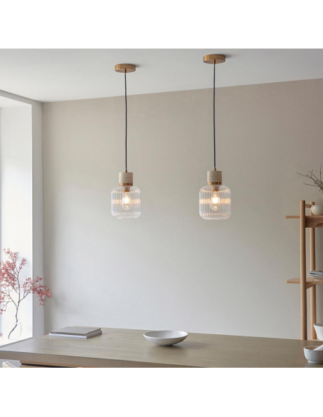 loftlampe pendellampe lampe pendel glas marmor sten stuelampe spisebord messing