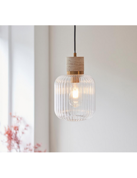 loftlampe pendellampe lampe pendel glas marmor sten stuelampe spisebord messing