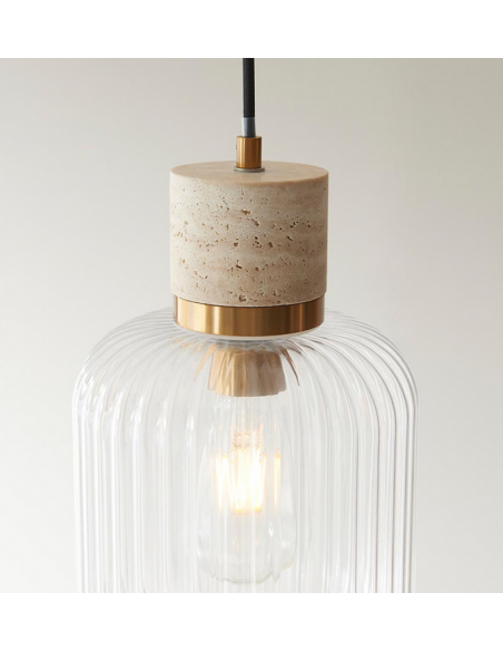 loftlampe pendellampe lampe pendel glas marmor sten stuelampe spisebord messing