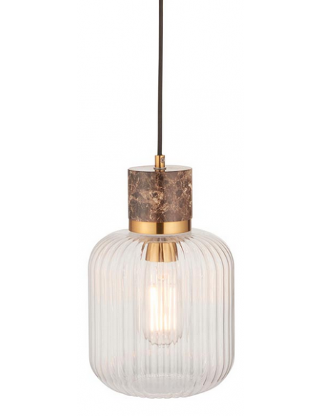 loftlampe pendellampe lampe pendel glas marmor sten stuelampe spisebord messing