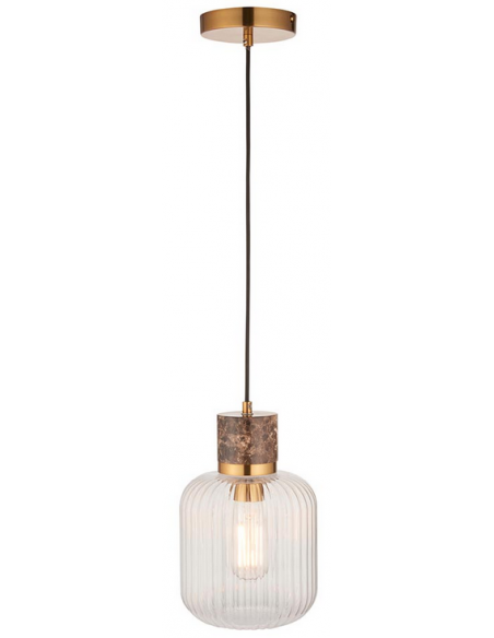 loftlampe pendellampe lampe pendel glas marmor sten stuelampe spisebord messing