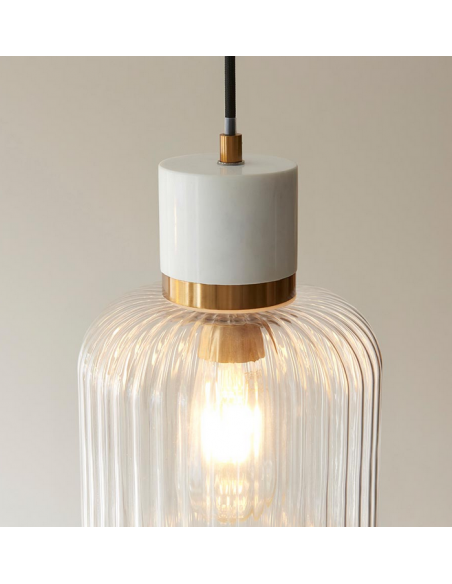 loftlampe pendellampe lampe pendel glas marmor sten stuelampe spisebord messing