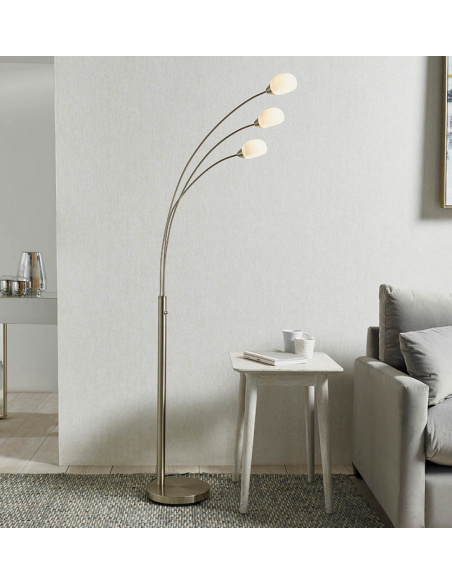 gulvlampe standerlampe retro stuelampe spisebord dæmpbar dæmper