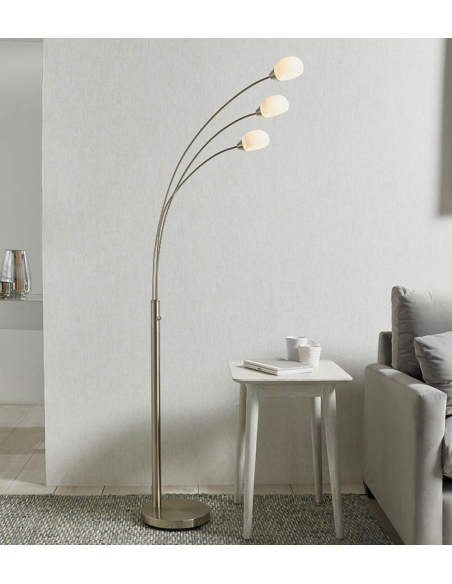 gulvlampe standerlampe retro stuelampe spisebord dæmpbar dæmper