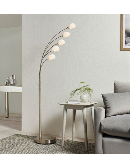 gulvlampe standerlampe retro stuelampe spisebord dæmpbar dæmper