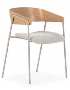 spisebordsstol armlæn stof moderne design