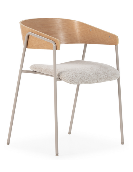 spisebordsstol armlæn stof moderne design