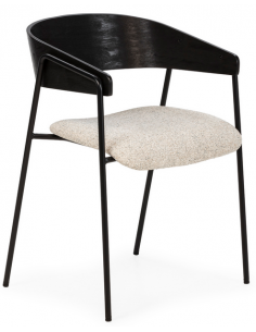 spisebordsstol armlæn stof moderne design