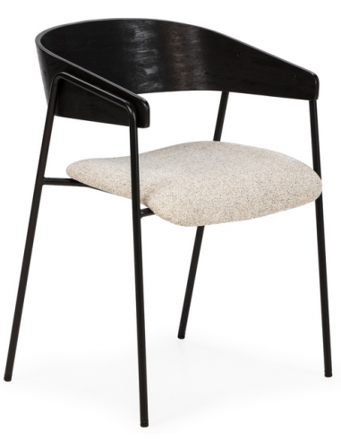 spisebordsstol armlæn stof moderne design