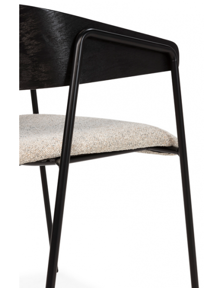 spisebordsstol armlæn stof moderne design