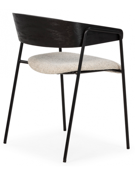 spisebordsstol armlæn stof moderne design