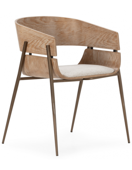 spisebordsstol armlæn stof moderne design