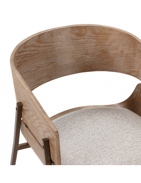 spisebordsstol armlæn stof moderne design