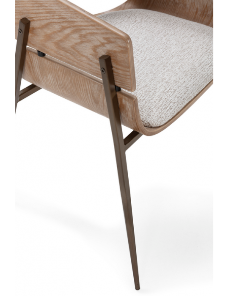 spisebordsstol armlæn stof moderne design