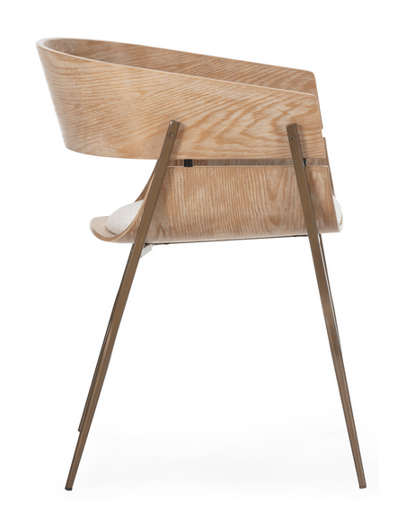 spisebordsstol armlæn stof moderne design