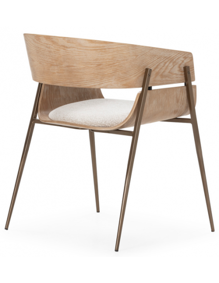 spisebordsstol armlæn stof moderne design