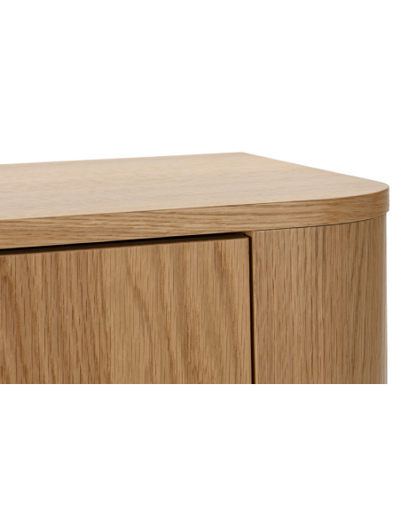 vitrineskab vitrine træ eg egetræ moderne design