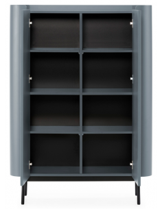 vitrineskab vitrine træ eg egetræ moderne design 2