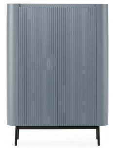 vitrineskab vitrine træ eg egetræ moderne design