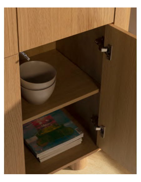 vitrineskab vitrine træ eg egetræ moderne design