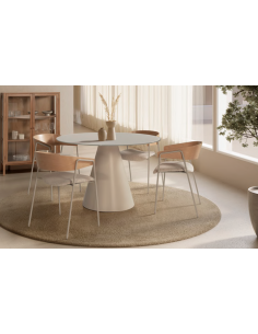 spisebordsstol armlæn stof moderne design 2