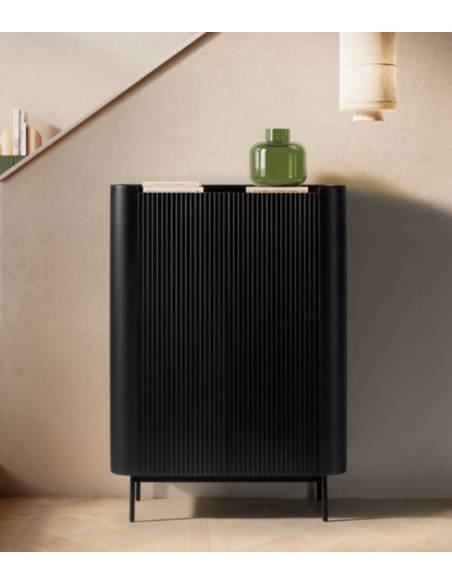 vitrineskab vitrine træ eg egetræ moderne design