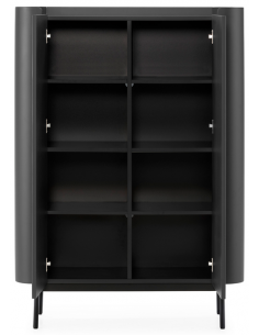 vitrineskab vitrine træ eg egetræ moderne design 2