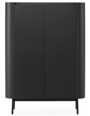 vitrineskab vitrine træ eg egetræ moderne design