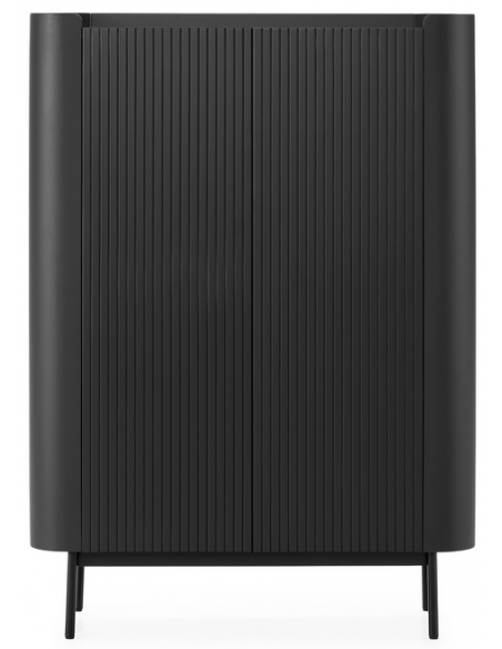 vitrineskab vitrine træ eg egetræ moderne design