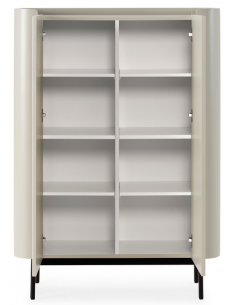 vitrineskab vitrine træ eg egetræ moderne design 2