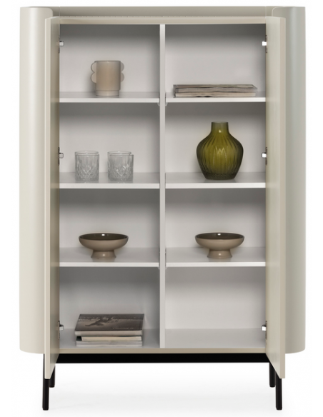 vitrineskab vitrine træ eg egetræ moderne design