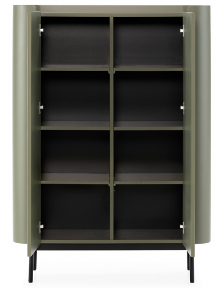 vitrineskab vitrine træ eg egetræ moderne design