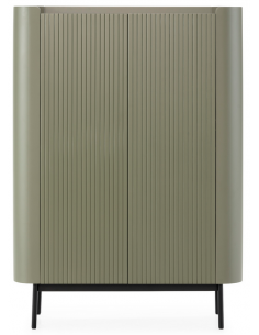 vitrineskab vitrine træ eg egetræ moderne design