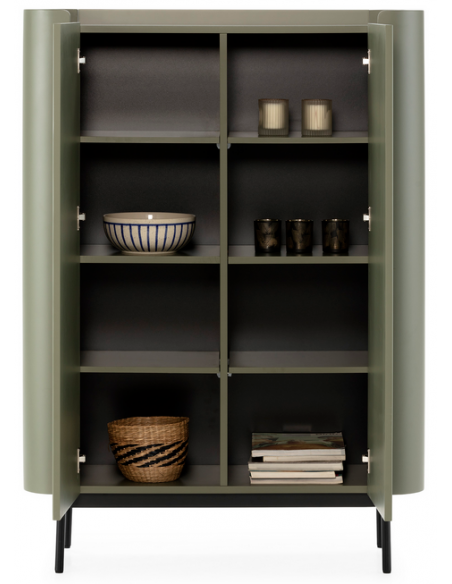 vitrineskab vitrine træ eg egetræ moderne design