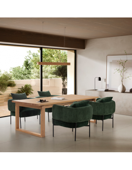 aflangt spisebord moderne design eg egetræ sort træ