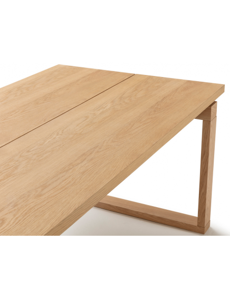 aflangt spisebord moderne design eg egetræ sort træ